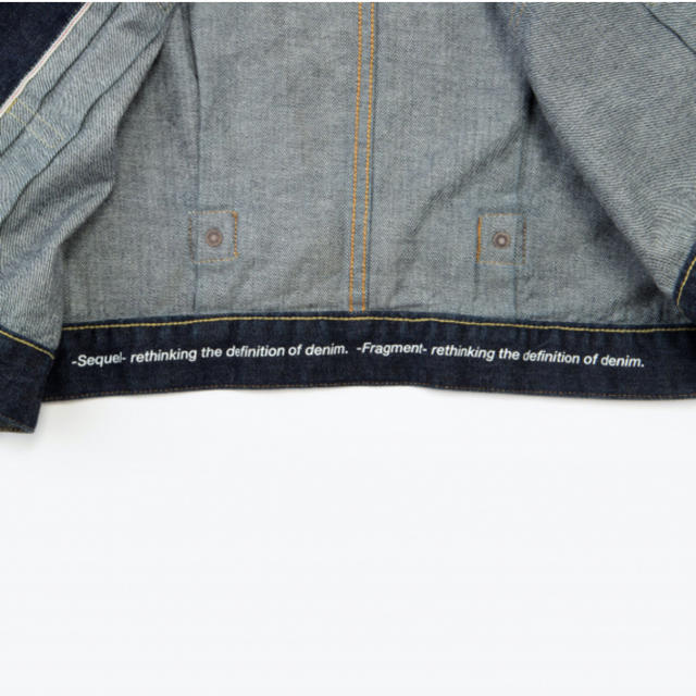 fragment × sequel dameged denim jacket