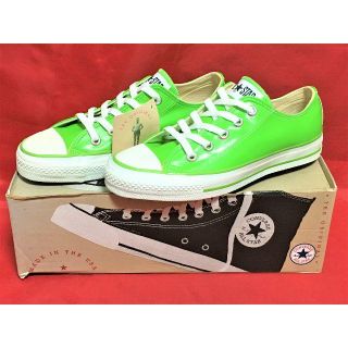 コンバース(CONVERSE)の★90s!希少レア!コンバース オールスター 緑 エナメル USA 205★(スニーカー)