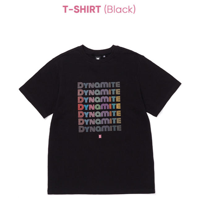 防弾少年団(BTS) - 公式 BTS DYNamITE ロゴTシャツ 黒の通販 by 防弾少年団(BTS) - 公式 BTS DYNamITE ロゴTシャツ 黒の通販 by