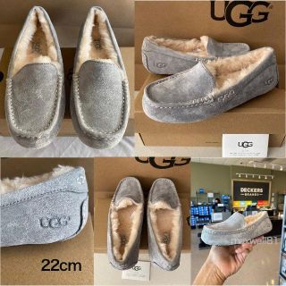 アグ(UGG)の新品 UGG アンスレー ローファー モカシン ライトグレー 22cm (スリッポン/モカシン)