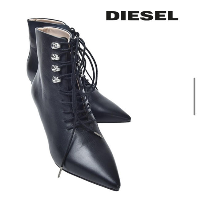 ア美品◆DIESEL レースアップブーツ◆ブラック 24cm◆未使用品ドクターマーチン