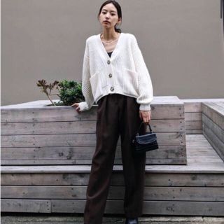 マウジー(moussy)の【最終値下げ】moussy チャンキーニットカーディガン(ニット/セーター)