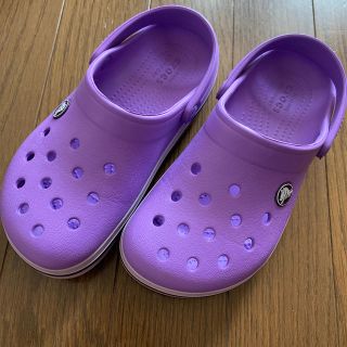 クロックス(crocs)のクロックス(紫)(サンダル)