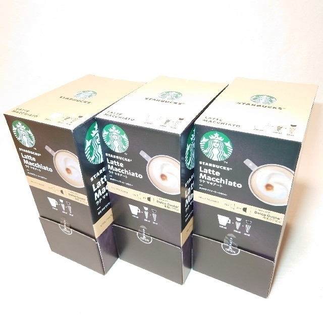 Starbucks Coffee(スターバックスコーヒー)のスターバックス ドルチェグスト 30杯分✕３箱 食品/飲料/酒の飲料(コーヒー)の商品写真