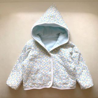 プチバトー(PETIT BATEAU)のプチバトー☆12m74cm☆とんがり帽子が可愛い☆車のプリントの中綿入りアウター(ジャケット/コート)