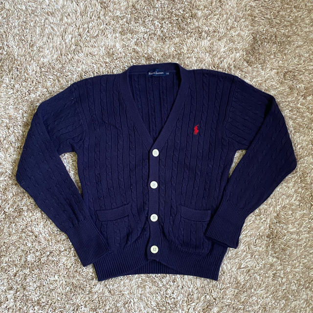 Ralph Lauren(ラルフローレン)の【Ralph Lauren】 カーディガン 子供服 110cm ネイビー キッズ/ベビー/マタニティのキッズ服男の子用(90cm~)(カーディガン)の商品写真