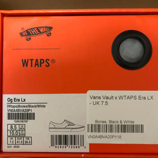ダブルタップス(W)taps)のWTAPS x VANS OG ERA LX 26.5cm US8.5 ブラック(スニーカー)