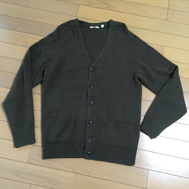 UNIQLO(ユニクロ)のY）ユニクロ ウールカーディガン Sサイズ      B14 メンズのトップス(カーディガン)の商品写真