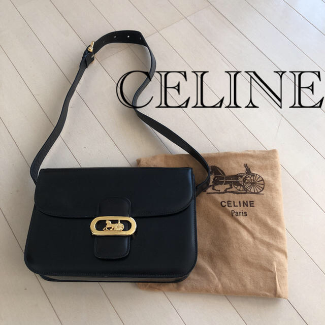 人気ブランドの セリーヌ CELINE - celine ショルダー 馬車金具