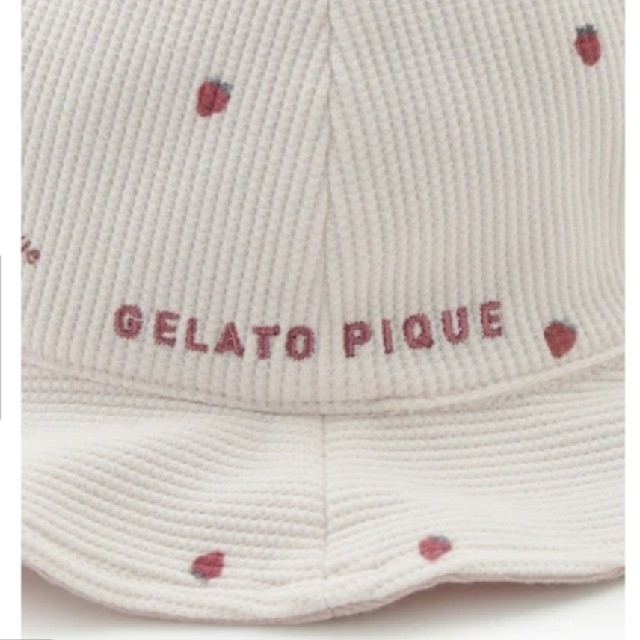 gelato pique(ジェラートピケ)の専用⭐ジェラ－トピケ　ストロベリー柄　キャップ キッズ/ベビー/マタニティのこども用ファッション小物(帽子)の商品写真