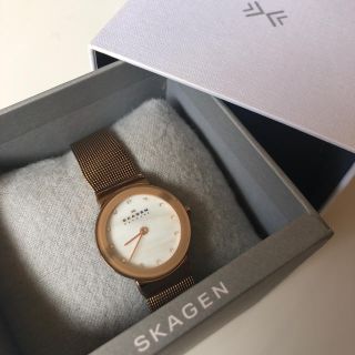 スカーゲン(SKAGEN)のSKAGEN/ゴールド　腕時計(腕時計)