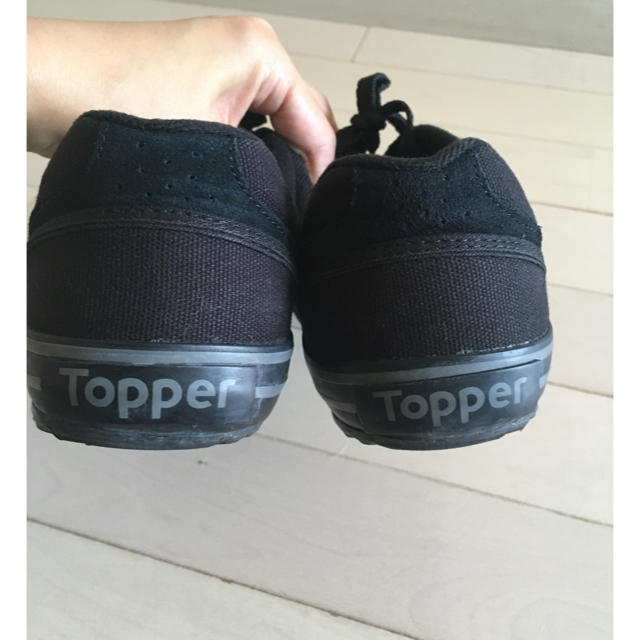Topper(トッパー)のR様専用★美品！　Tooper トッパー　スニーカー  黒　24cm レディースの靴/シューズ(スニーカー)の商品写真