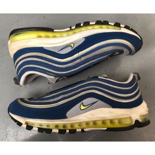 ナイキ(NIKE)のエアマックス 97 青黄 美品 26.0cm(スニーカー)