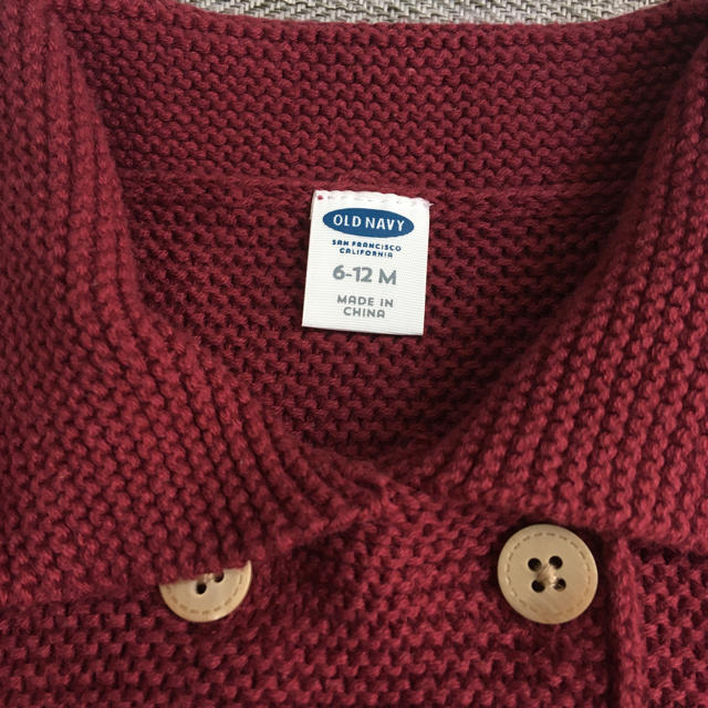 Old Navy(オールドネイビー)のOLDNAVY ニットカーディガン 6-12M キッズ/ベビー/マタニティのベビー服(~85cm)(カーディガン/ボレロ)の商品写真