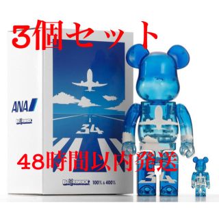 メディコムトイ(MEDICOM TOY)のBE@RBRICK for ANA 100% & 400%  ×3 ベアブリック(キャラクターグッズ)