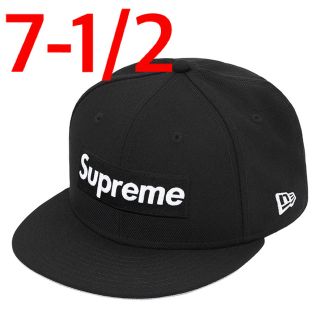 シュプリーム(Supreme)の【7-1/2】Supreme Box Logo New Era ニューエラ 黒(キャップ)