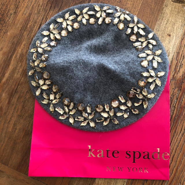kate spade new york(ケイトスペードニューヨーク)のケイトスペード ♡ベレー帽訳あり商品 レディースの帽子(ハンチング/ベレー帽)の商品写真