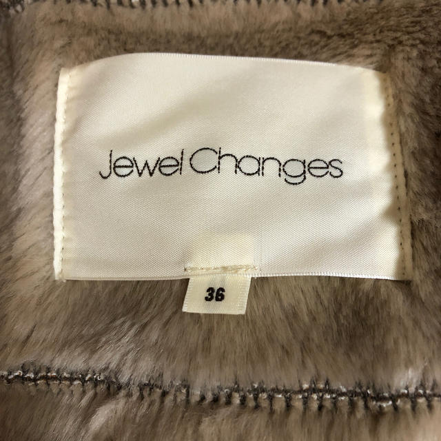 Jewel Changes(ジュエルチェンジズ)のユナイテッドアローズ　Jewel Changes ベロア　コート レディースのジャケット/アウター(ロングコート)の商品写真