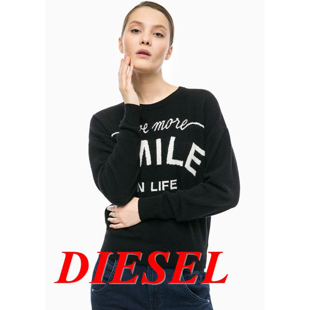 新品DIESEL ディーゼル ウールセーター ブラック　XS