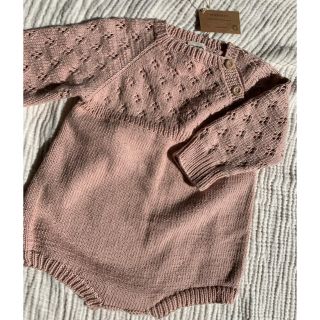 キャラメルベビー&チャイルド(Caramel baby&child )のpenoora's 長袖ニットロンパース Long sleeve rompers(ロンパース)