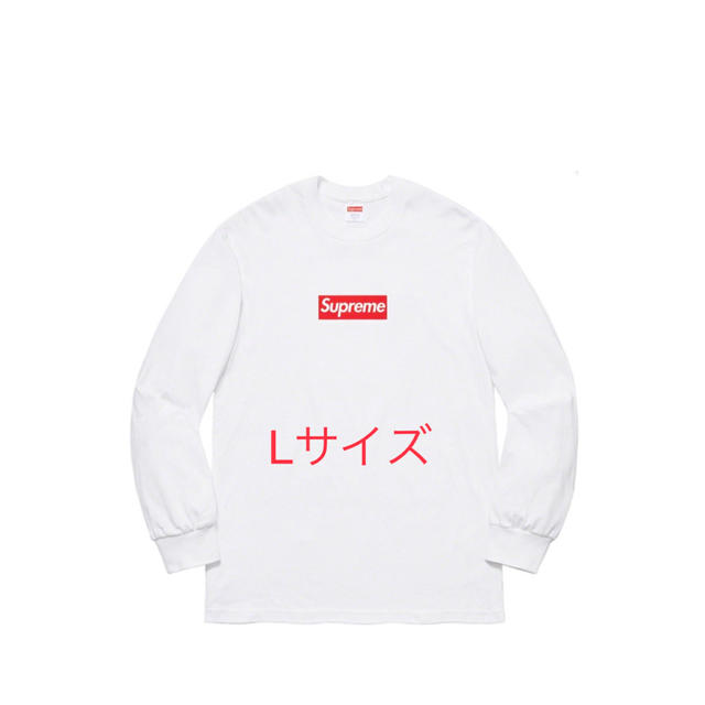 Supreme Box Logo L/S Tee White Lボゴ