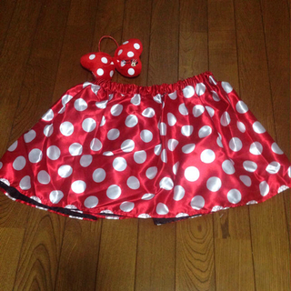 ディズニー(Disney)のミニーちゃんスカート+リボン(ミニスカート)