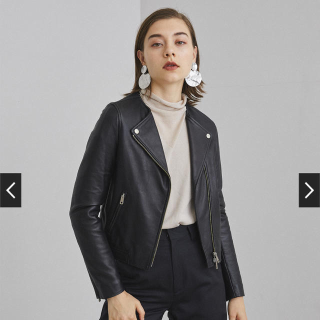 ZARA 羊レザー ラムレザー ライダース