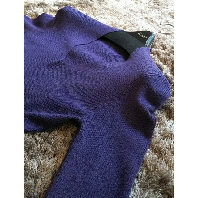 M-premier(エムプルミエ)のエムプルミエM-PREMIER36 紫のニット レディースのトップス(ニット/セーター)の商品写真
