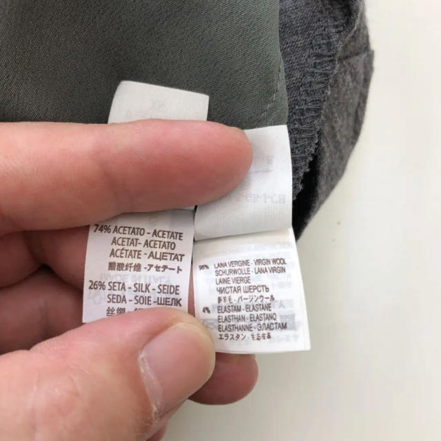 BRUNELLO CUCINELLI(ブルネロクチネリ)の美品！BRUNELLO CUCINELLI 袖切替 ウール/カシミヤ ワンピース レディースのワンピース(ひざ丈ワンピース)の商品写真