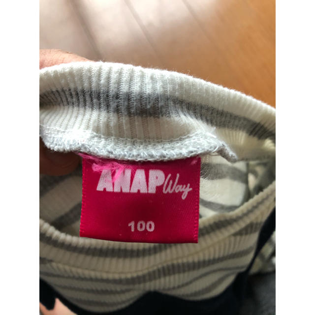 ANAP(アナップ)の子供服女の子　ANAPway 100cm ワンピ キッズ/ベビー/マタニティのキッズ服女の子用(90cm~)(ワンピース)の商品写真