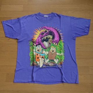 90s Vintage The FLINTSTONES Tシャツ(Tシャツ/カットソー(半袖/袖なし))