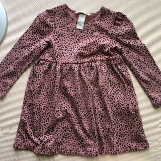 H&M レオパード　ワンピース　90(ワンピース)