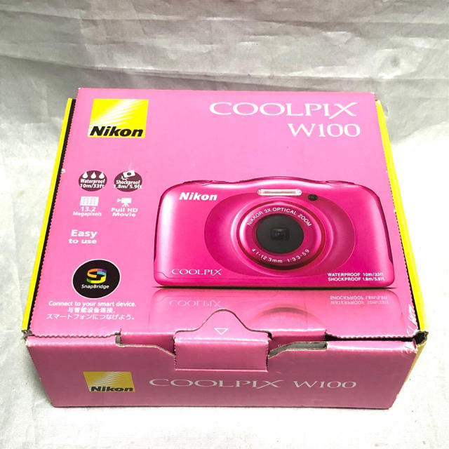 Nikon デジタルカメラCOOLPIX W100 クールピクス ピンクスマホ/家電/カメラ