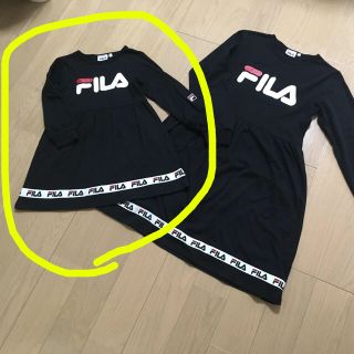 フィラ(FILA)の110センチ　フィラ黒ワンピース(ワンピース)