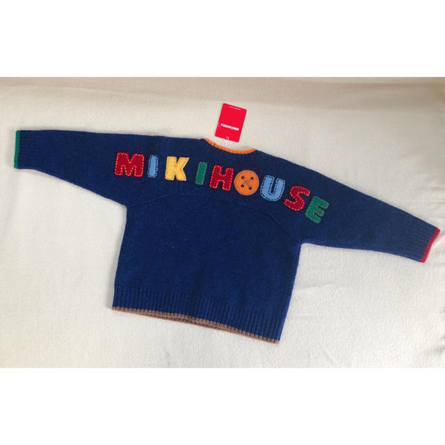 mikihouse(ミキハウス)のmikihouse ウールセーター 90   新品未使用 キッズ/ベビー/マタニティのキッズ服男の子用(90cm~)(ニット)の商品写真