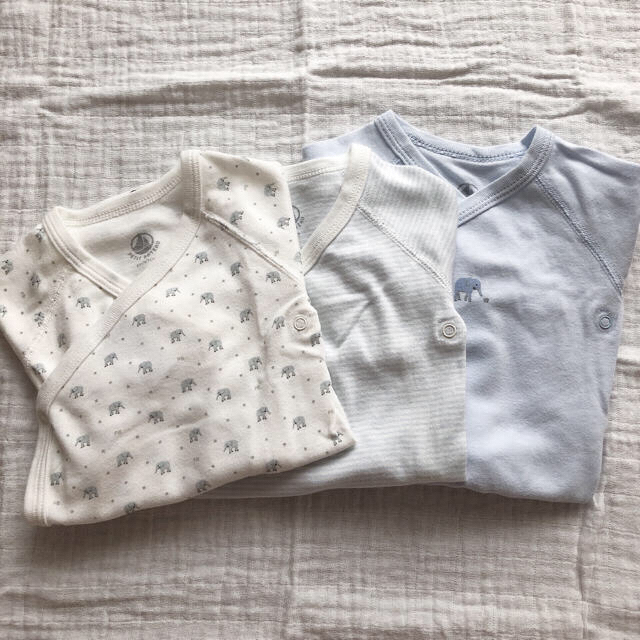 PETIT BATEAU(プチバトー)のプチバトー ボディ 肌着 3枚セット 6m 67cm petit bateau キッズ/ベビー/マタニティのベビー服(~85cm)(肌着/下着)の商品写真