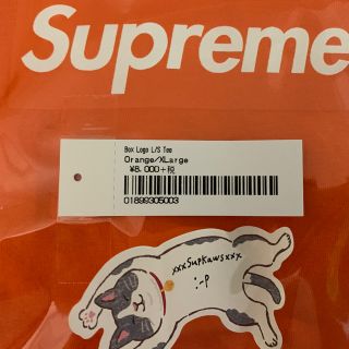 シュプリーム(Supreme)のポグブム様専用 Supreme box logo L/S Tee Orange(Tシャツ/カットソー(七分/長袖))