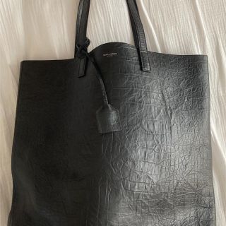 サンローラン(Saint Laurent)の送料無料！サンローラン　トートバッグ　クロコダイル　エンボスレザー　超美品！(トートバッグ)