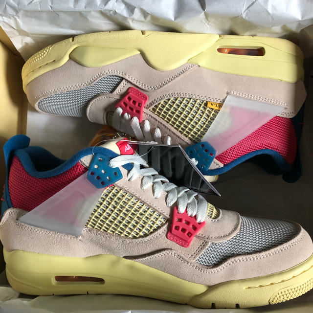 28.5新品未使用JORDAN4 RETROSP GUAVA ICE UNION