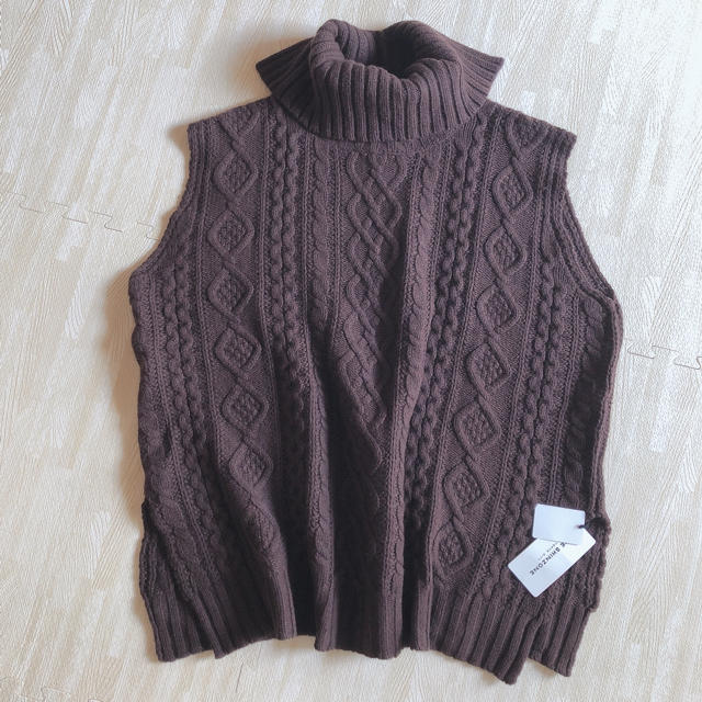 Shinzone - 新品 Shinzone Cable knit vest ケーブルニットベストの ...