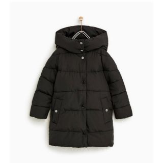 ザラキッズ(ZARA KIDS)のZARA girls パフジャケットコート 152cm 黒(ジャケット/上着)