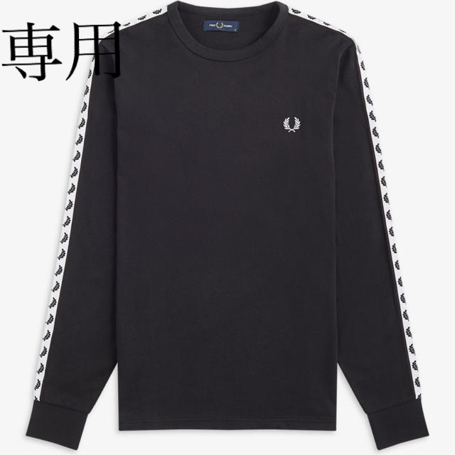 FRED PERRY(フレッドペリー)のいなかぼーいさん専用　フレッドペリー　カットソー　ブラック　m メンズのトップス(Tシャツ/カットソー(七分/長袖))の商品写真