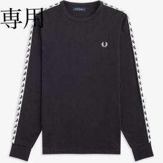 フレッドペリー(FRED PERRY)のいなかぼーいさん専用　フレッドペリー　カットソー　ブラック　m(Tシャツ/カットソー(七分/長袖))