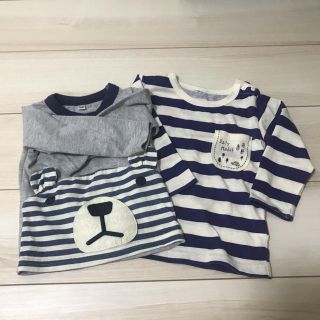 長袖ロングTシャツ　2枚セット(シャツ/カットソー)