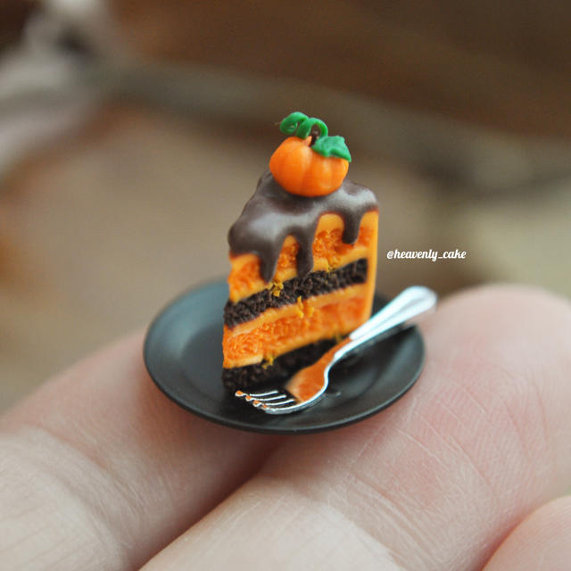 Bハロウィンケーキのセット ハンドメイドのおもちゃ(ミニチュア)の商品写真