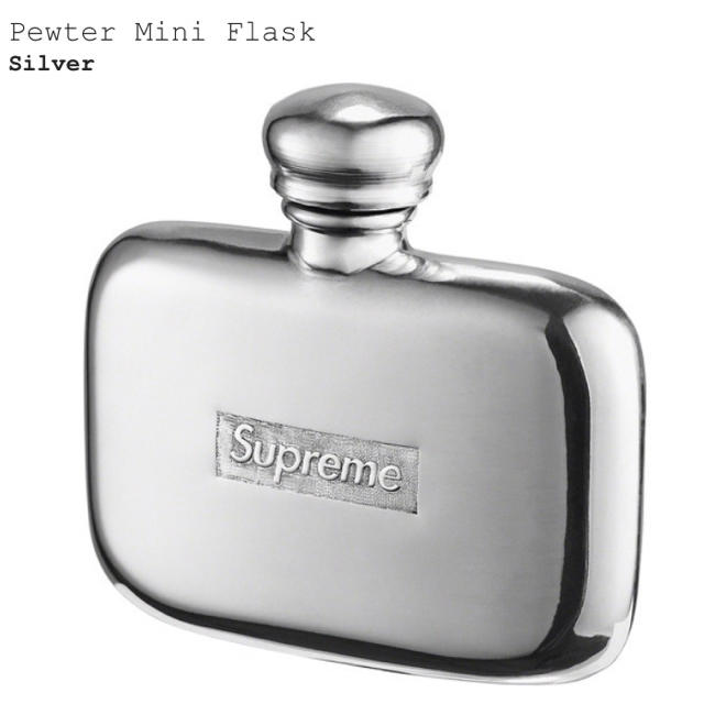 Supreme Pewter Mini Flask Silver✨送料無料✨