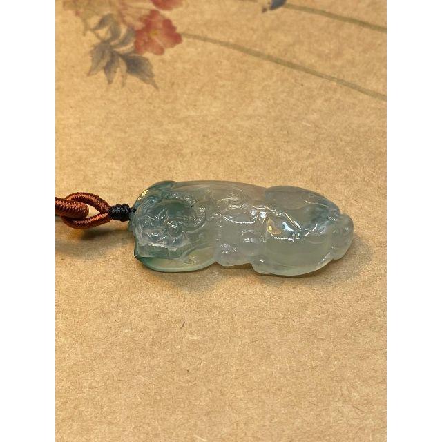 福袋 1万円引き ネックレス 貔貅 本翡翠 氷ヒスイ 高級透明色 本物保証翡翠博物館のネックレス