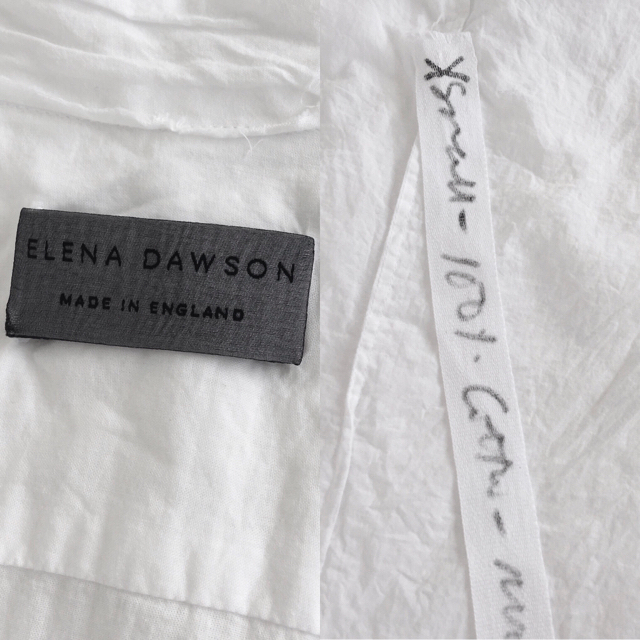 2022SUMMER/AUTUMN新作 ELENA DAWSONコットンシャツ○エレナドーソン