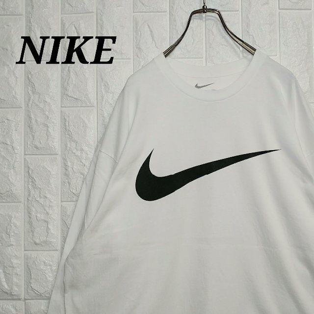NIKE(ナイキ)のナイキ ロンT 長袖 ビッグロゴ プリント オーバーサイズ メンズのトップス(Tシャツ/カットソー(七分/長袖))の商品写真