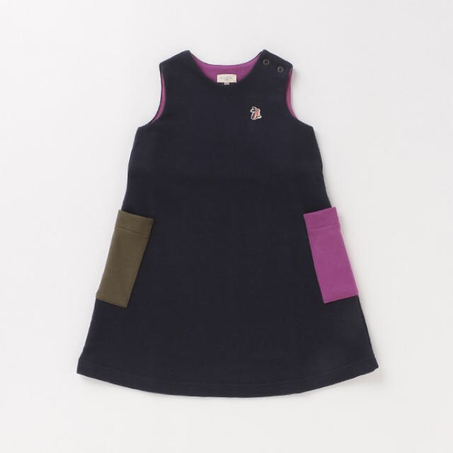 Paul Smith(ポールスミス)のPaul Smith JUNIOR 裏毛 マルチカラーポケットジャンパースカート キッズ/ベビー/マタニティのキッズ服女の子用(90cm~)(ワンピース)の商品写真